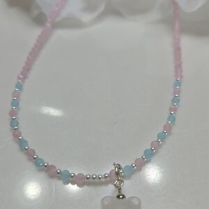 Rose Quartz Charm Necklace – Love & Harmony
